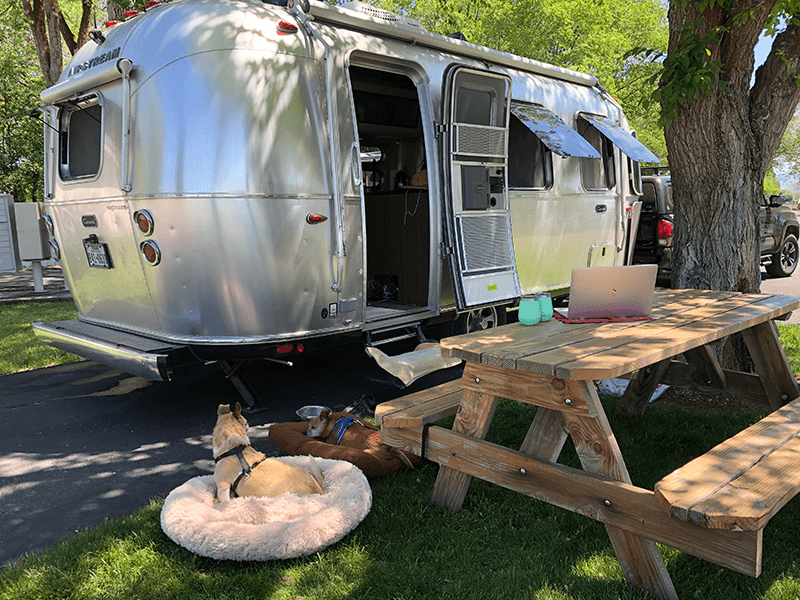 Travel Blog: My first remote office rv camping spot in Northern California in 2021