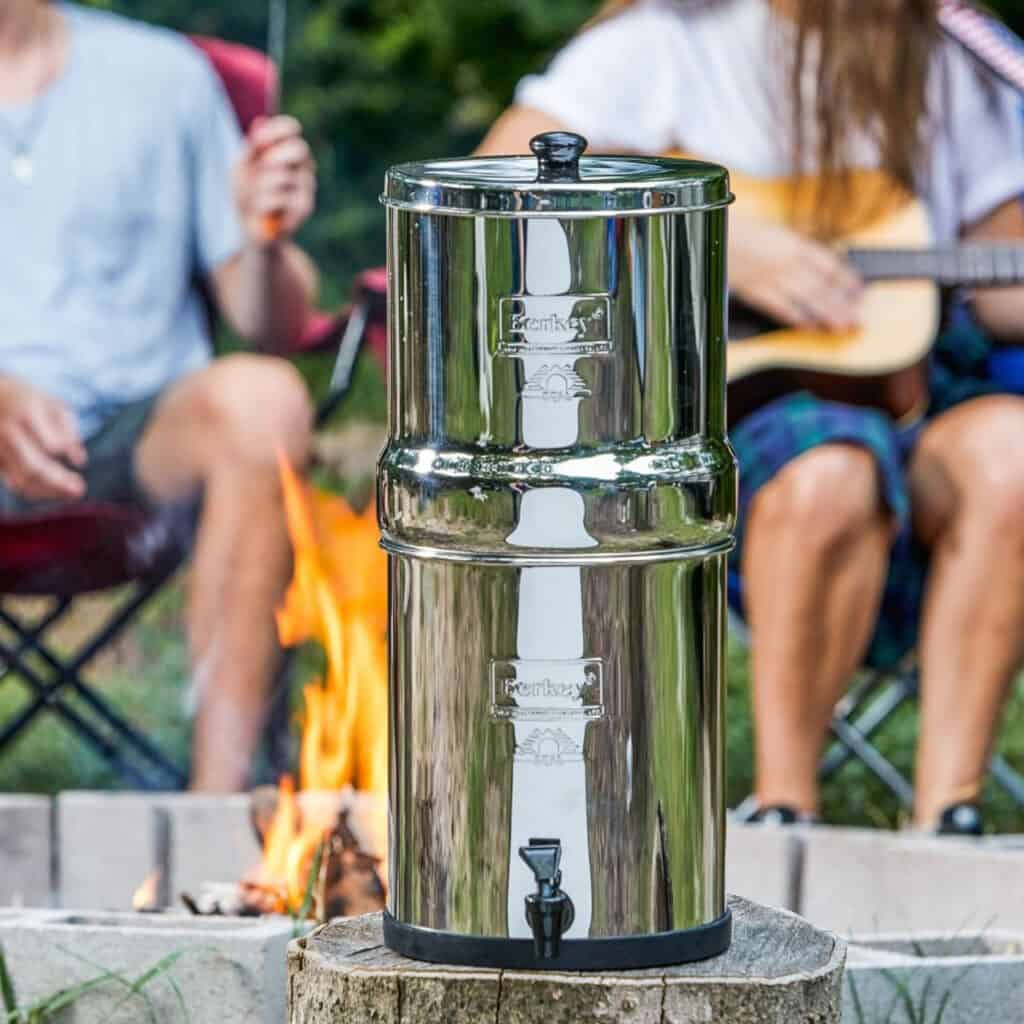 The Travel Berkey Water Filter System is my top choice of the best rated RV water filters