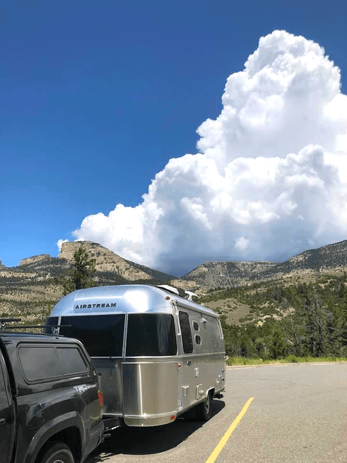 Travel trailer tips: Towing my Airstream through the Big Horn Mts, Wyoming
