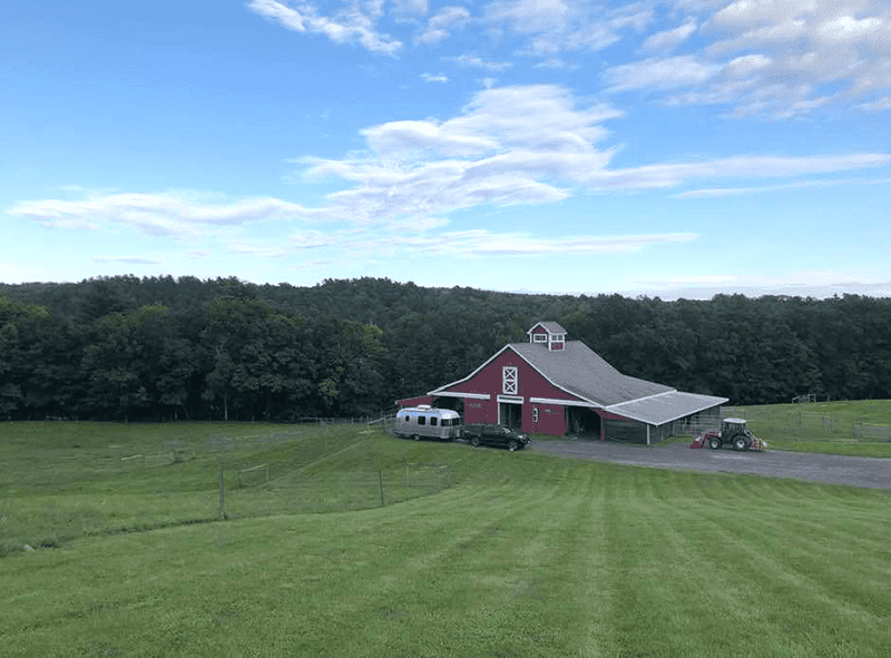 My Harvest Host camping spot on an alpaca farm in Maine