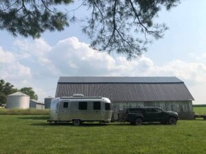 A Harvest Hosts Review: Our Harvest Host campsite on a hemp farm in Iowa |@Deborah Dennis