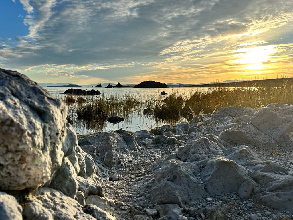 Mono Lake Tufa Formations at Sunrise | © 2023 Deborah Dennis