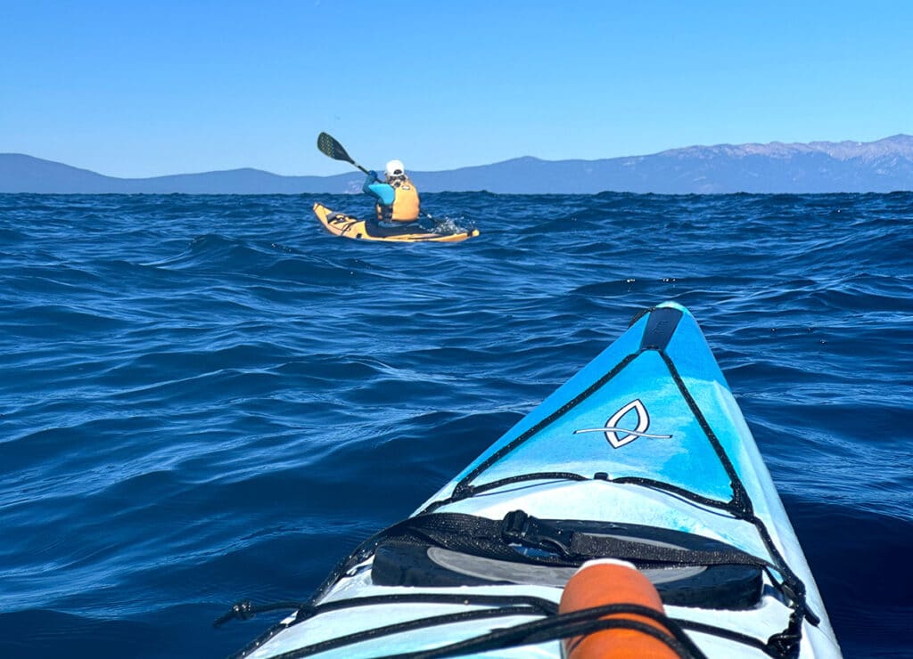 Kayaking to Emerald Bay, Lake Tahoe