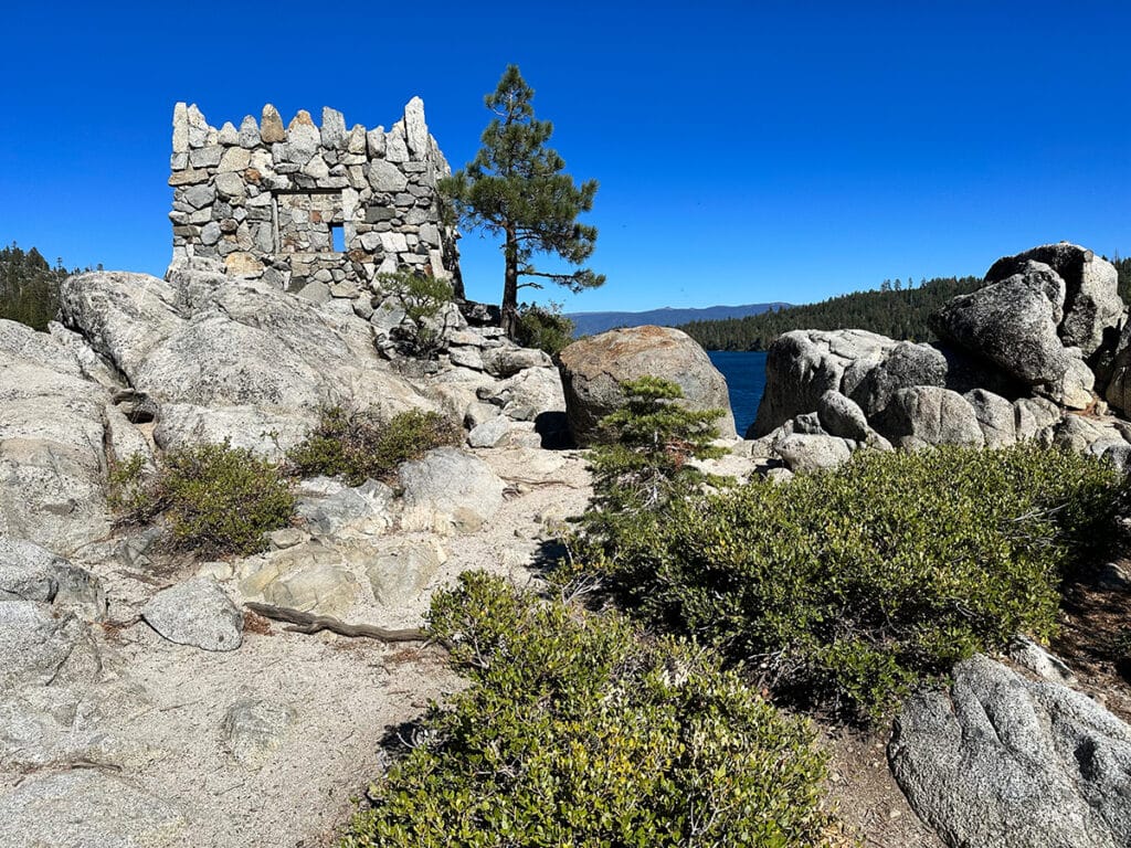 Kayaking to Emerald Bay | The Old Stone Tea House on Fannette Island in Emerald Bay  | © Deborah Dennis