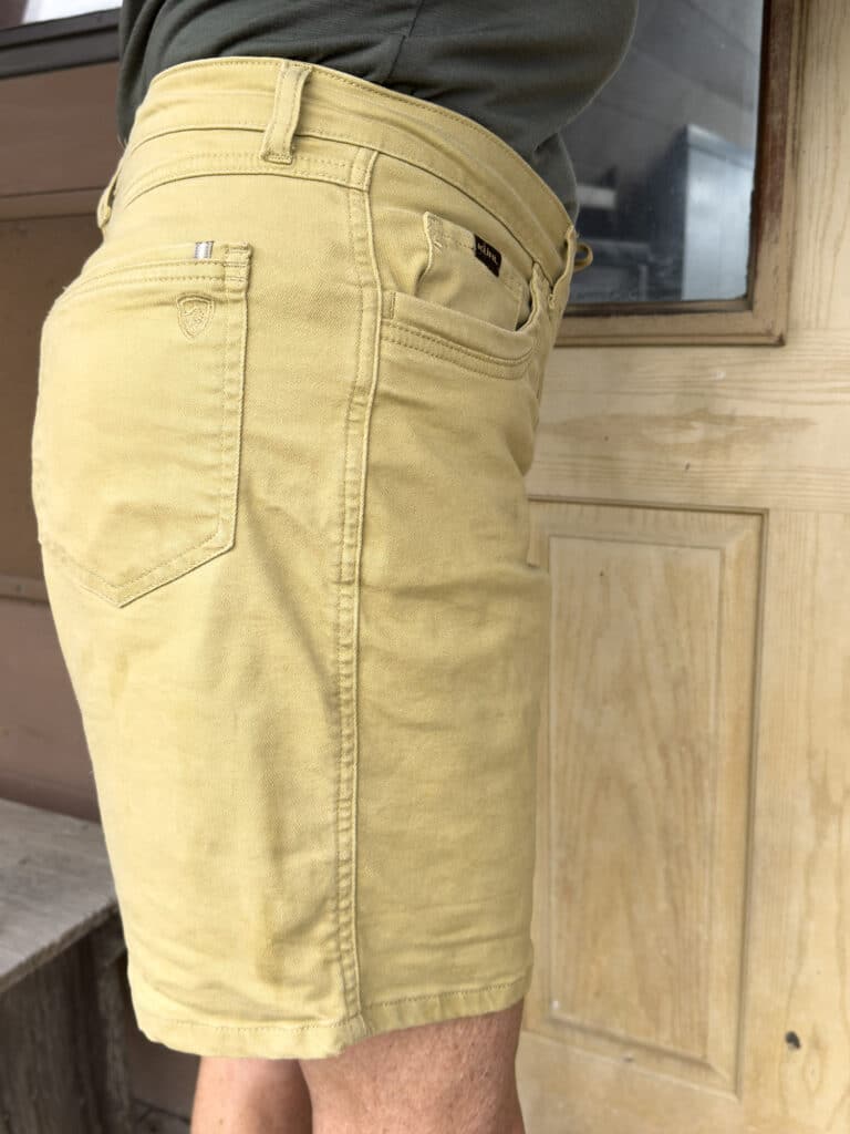 A woman wearing a pair of Kuhl Kontour 8" Shorts